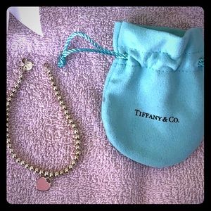 💙 Return to Tiffany Pink Enamel Bead Bracelet 💙